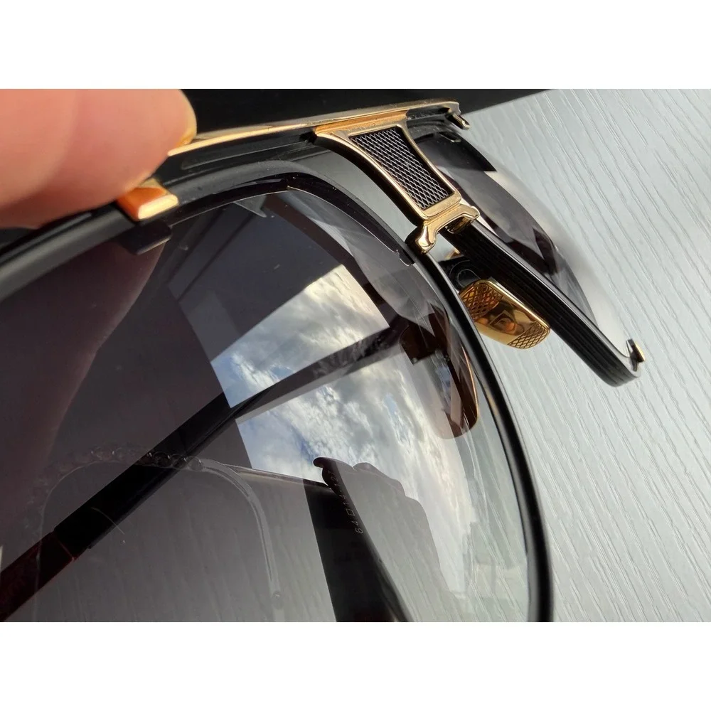 DITA Mach Five II Sunglasses Black‎ Gold DRX-2087 Japan Authentic